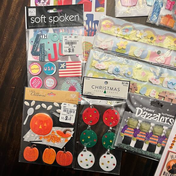Holiday Scrapbooking Sticker Lot - Picture 2 of 5
